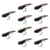 Maxbell 10x Fly Fishing Lures Tadpole Shape Portable Swimbaits for Men Anglers Trout L