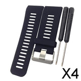 Maxbell 4xReplacement Wrist Bands Strap for Garmin Vivoactive HR Watch Black