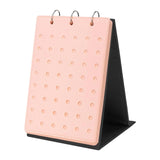 Maxbell Shoe Charms Organizer with 5 Pages Display Stand Practical Shoe Charm Holder Pink
