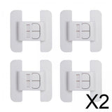 Maxbell 2x4x Fridge Locks Freezer Door Locks for Cupboards Mini Fridges Small Freezers