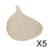 Maxbell 5xSilicone Breast Protective Pocket Cotton Protect Pocket for Mastectomy Women M Left