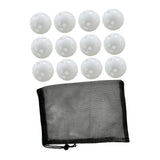 Maxbell 12Pcs Outdoor Pickleballs 26 Holes Portable with Storage Bag for Competition White