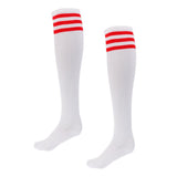 Maxbell Golf Stripe Thigh High Tube Sock Knee High Protection Socks S White+StripedA - Aladdin Shoppers