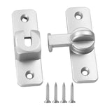 Maxbell Barn Door latches Hardware Sliding Door Lock for Bedroom Barn Door Wardrobes Silver