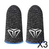 Maxbell 3xPhone Gaming Finger Sleeves Breathable Gaming Finger Sleeves for Mobile Game