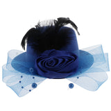 Maxbell Kids Hats Fascinators Baby Mini Top Hat Hair Clip Style 1-Royal