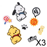 Maxbell 3xBeach Bag Charms Accessories 1.2cm Long DIY Handmade PVC Totes Charm Inserts