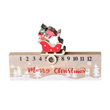 Maxbell Maxbell Christmas Desk Calendar Holiday Advent Calendar for Xmas Indoor Decoration StyleA