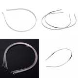 Maxbell 4x 10pcs 4-size 3mm- 7mm Blank Plain DIY Headbands Hair Band accessory
