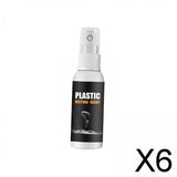 Maxbell 6xCar Plastic Refreshing Agent Car Plastic Restorer for Vinyl Rubber Trim 30ml