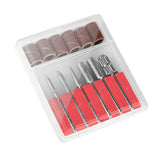 Maxbell Maxbell 12pcs 3/32'' Nail Drill Bits Cuticle Clean Sanding Bands Mandrel Bit Set