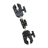 Maxbell Double Head Crab Clamp Camera Clamp Strong Crab Clamp for Motorcycle Cycling 22cm