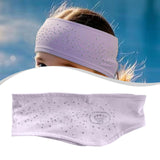 Figure Skating Headband Non Slip Portable Hair Band for Football Adults Yoga Violet