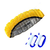 Maxbell Stunt Kite Double Line Outdoor Parafoil Kite for Children Enthusiasts Adults Yellow