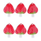 6pcs Refillable Empty Squeeze Pouch Lotion Squeezable Bag Bottle Strawberry