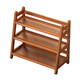 Maxbell Syrup Bottle Display Stand Kitchen Counter Shelf for Tabletop Vanity Kitchen Brown