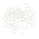 Maxbell 100pcs Nylon Lingerie Hardware Sewing Clip Hook Eye 15mm for Bra Strap Claer