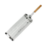 Maxbell Maxbell BBQ Grill Basket BBQ Tool Round Rolling Grill Basket for Food Picnic Outdoor Large