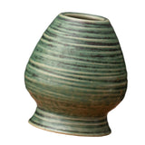 Maxbell Matcha Tea Whisk Holder Craft Ceramic Chasen Holder for Living Room Tabletop Green