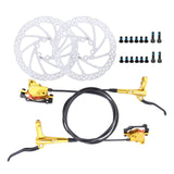 Maxbell Maxbell Universal Bike Disc Brakes Refit Parts F160/R140 for FAT Bike Trail Bike Gold 2 Discbrake