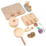 Maxbell Play Kitchen for Kids Realistic Wooden Kitchen Toys for Preschool Boys Girls