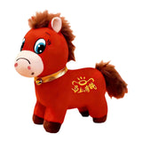 50cm 2026 Year of The Horse Stuffed Animals Toy Chinese New Year Plush Horse Crying