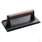 Durable Cast Iron Meat Grill Press for Pan Oven Griddle Skillet 3-5pcs 4pcs