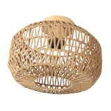 Maxbell Woven Ceiling Light Fixture Lampshade Hanging Light Cover for Foyer Entryway