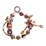 Maxbell Bag Pendant Doll Accessories Phone Charm with Beads for Kids Adults Children Style E