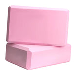 Maxbell 2x Yoga Blocks Anti Slip Yoga Prop Accessories for Indoor Sports Gym Fitness Pink