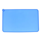 Maxbell Maxbell Pet Dog Feeding Mat Rectangle Silicone Dish Bowl Food Water Placemat  Blue