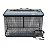Maxbell Fish Cage Fishing Bucket Portable Fishing Supplies Top Zipper Fishing Basket 29L