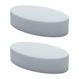 Maxbell 2Pcs Wrist Elbow Rest Pad for Desk Comfortable Padded for Office Home Gaming Light Gray