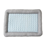 Maxbell Pet Cooling Mat Washable Portable Lightweight Icy Silk Pet Sleeping Pad Light Blue
