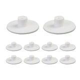 Maxbell Maxbell 10 Pieces Golf Tees Holders for Golf Hitting Mats Driving Range Mat Training 5.5cmx5.5cmx1.8cm White