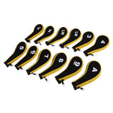 Maxbell A-SW Neoprene Zipper Golf Club Head Cover Interchangeable Number Tags Yellow - Aladdin Shoppers