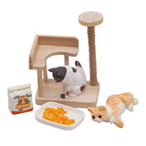 Maxbell 1:12 Dollhouse Cat Climbing Frame Cat Scratch Post for Miniature Scene style B