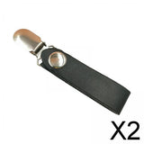 Maxbell 2xHat Clip Travel on Bag Durable Wide Brim Hat Clip for Women Men Tote Outdoor Black