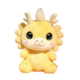 Maxbell New Year Dragon Doll Creative for Party Supplies Restaurant Birthday Present Yellow