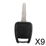 Maxbell 9x2 button Remote Key Fob Shell + Blank Blade Fits Vauxhall OPEL Astra Zafira