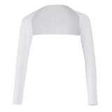 Elegant One-piece Long Sleeve Arm Cover Shrug Bolero Hijab Muslim White