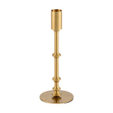 Maxbell Metal Candle Holder Elegant Antique Candle Stand for Wedding Decor Fireplace 8x8x21cm