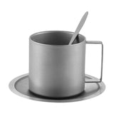Maxbell Coffee Mug Stainless Steel Smooth 280ml Unbreakable with Handgrip Coffee Cup