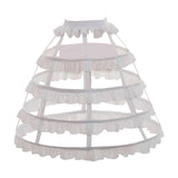Maxbell 3xCage Hoop Skirt Petticoat Crinoline Underskirt Pannier for Gown Prom Wedding