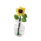 Maxbell Mini Potted Plant Fake Sunflowers Home Miniature Dollhouse Flowers 1 12 Gift