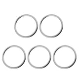 Maxbell 5 Pieces Seamless Stainless Steel O Round Rings Marine Grade 1/8" x 1"
