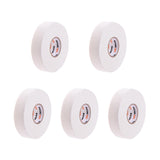 Maxbell 5 Roll Waterproof Adhesive Ice Hockey Cloth Stick Grip Tape 25mmx22.5m White