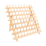 Maxbell Wooden Thread Rack Sewing Portable Stable Quilting Accessories Braiding Rack 80 Spool