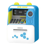 Maxbell ATM Piggy Bank Early Development Auto Scroll ATM Machine for Boys Girls Kids Blue