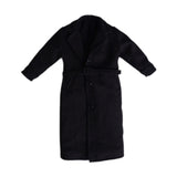Maxbell 1/12 Scale Action Figures Long Windbreaker Doll Decor Fashion Figure Costume Black
